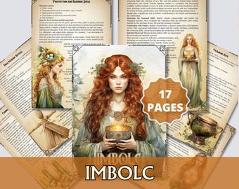 Imbolc. Rituals and Ceremonies. Printable pages for your Book Of Shadows.