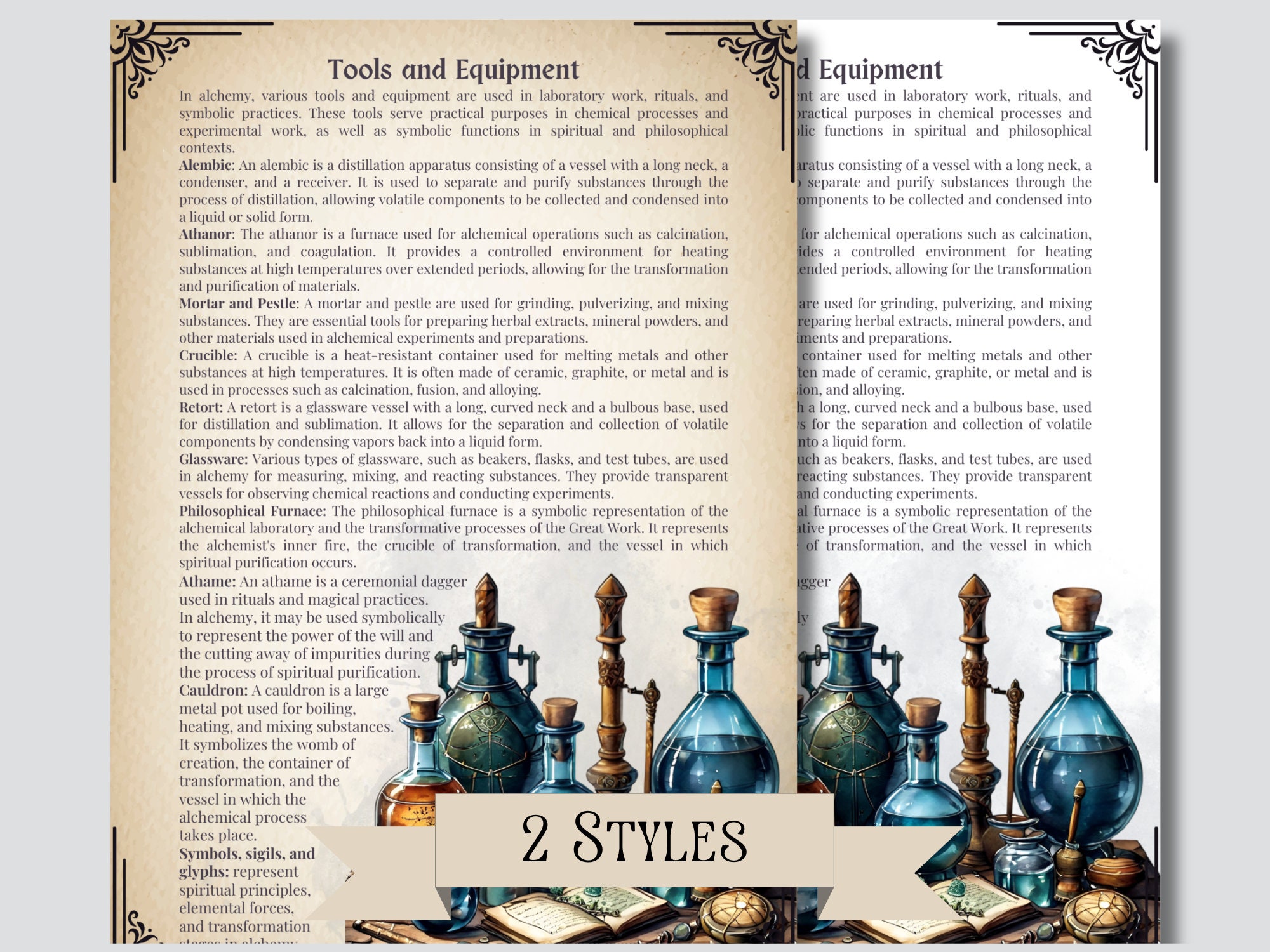 Alchemy Guide for Beginners: Printable Grimoire Pages (PDF) - Etsy