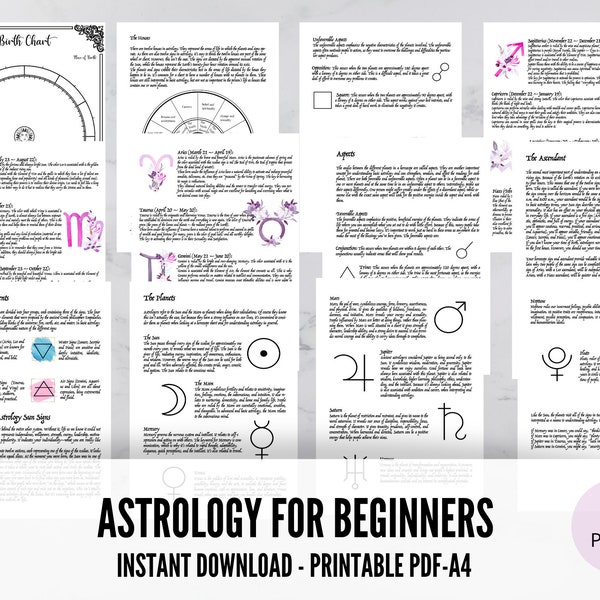 Astrology for beginners, BOS pages, Grimoire, Zodiac