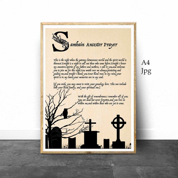 Samhain Printable Prayer