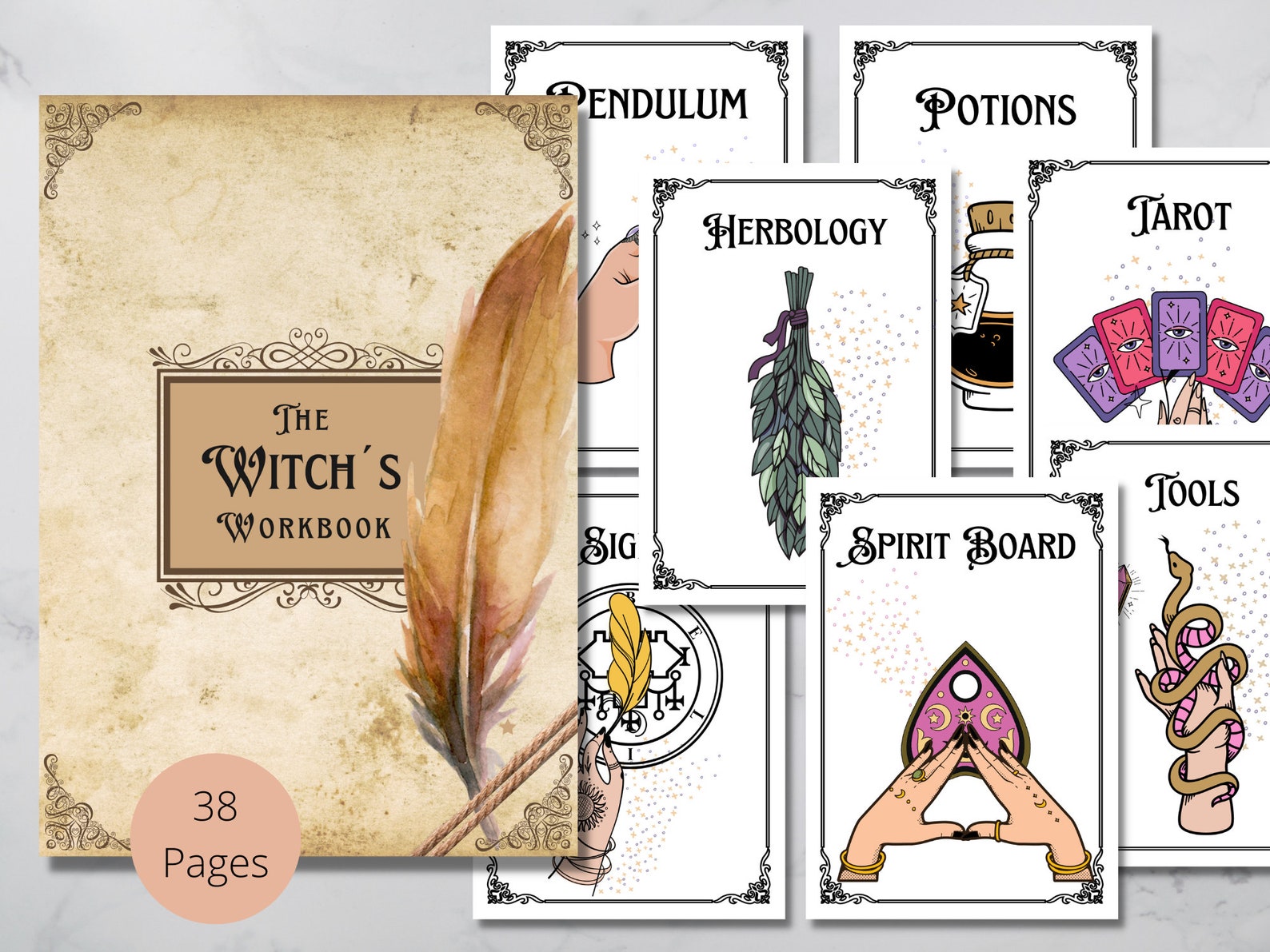 The Witches Workbook Bonus: Magic Correspondences Blank - Etsy