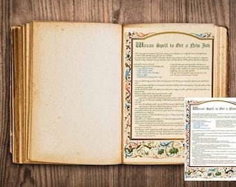 Wiccan Spell to Get a New Job - Digital BOS page