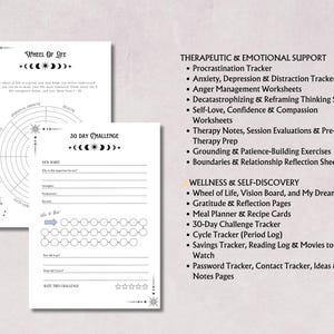ADHD Planner Printable PDF | Witchy Planner | Digital Focus Journal | Productivity Planner | GoodNotes | Instant Download afbeelding 8