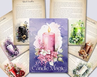 Candle Magic Correspondences - Book Of Shadows Pages (Digital Download)