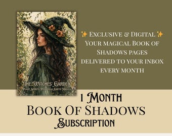 Book of Shadows-abonnement: The Witches' Garden: plantengeesten, drankjes en aardemagie. Afdrukbaar