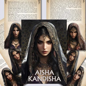 Aisha Kandisha. Moroccan Djinn. Beautiful pages for your Grimoire or Book Of Shadows. Printable.