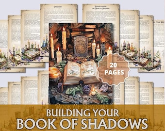 Book of Shadows Guide PDF | Witchcraft Journal, Spells & Rituals, Beginner Grimoire, Spiritual Printable