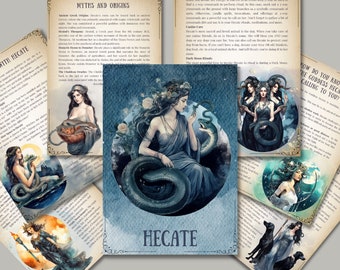 Hecate. Beautiful pages for your Book Of Shadows. Instant Download.