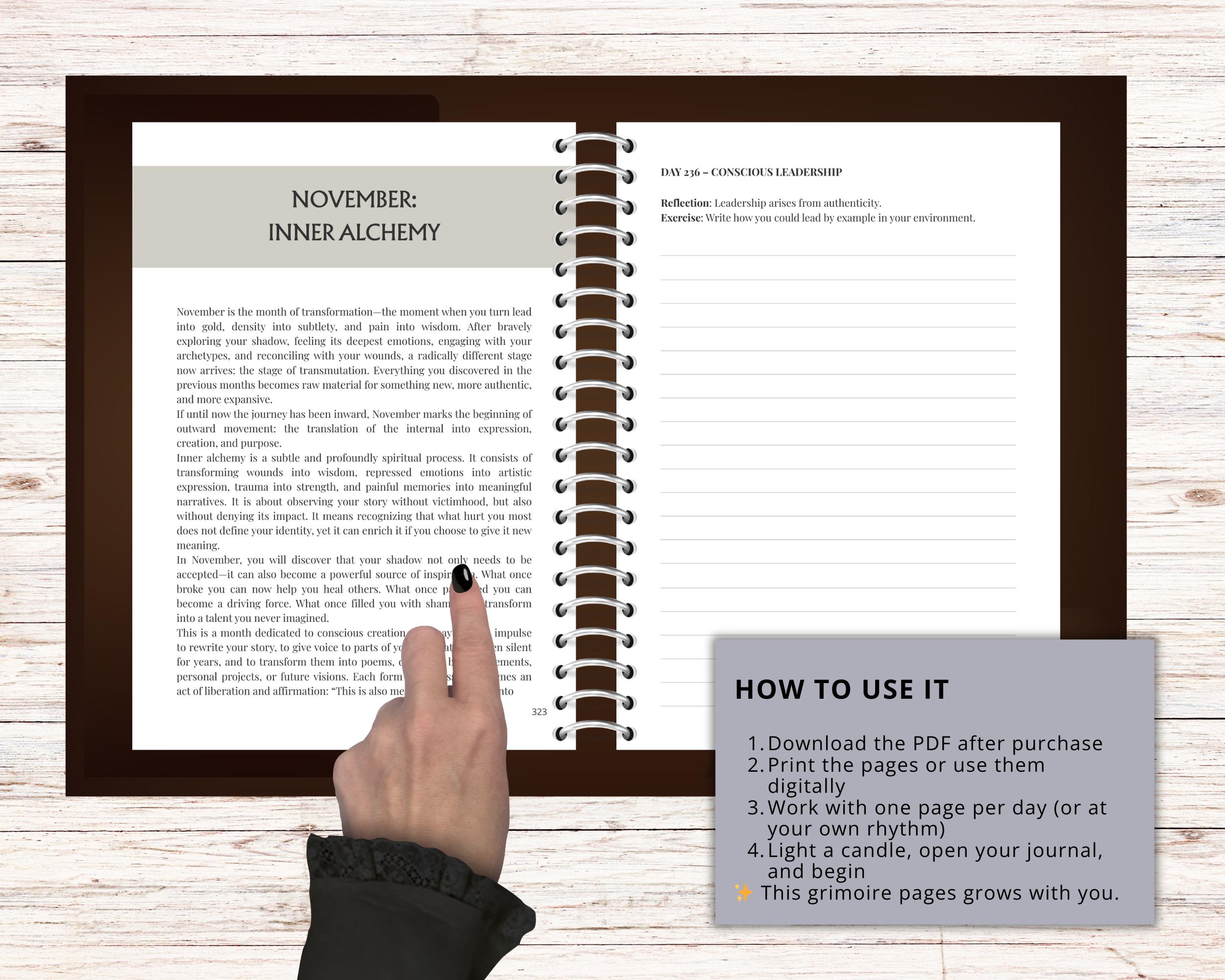 Shadow Journal.pdf Shadow Work Manual 2026 | Printable Shadow Journal | Witchy Self ...
