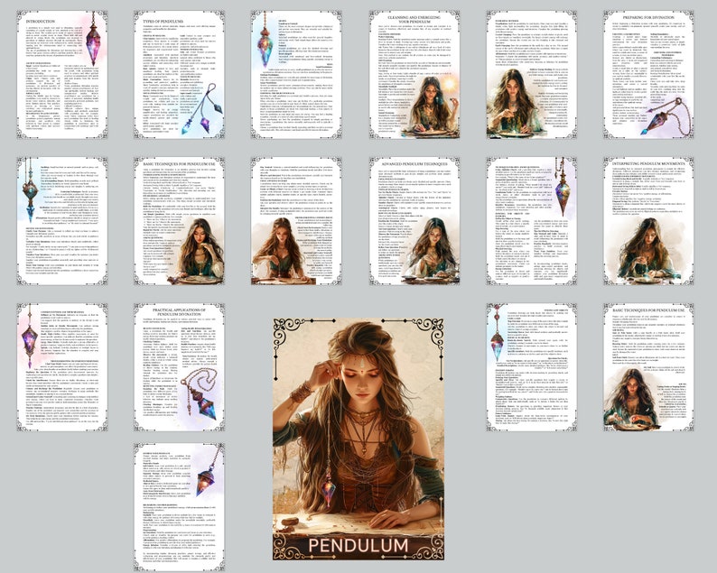 Pendulum Work Spiritually Guide.pdf Pendulum Divination Guide: Grimoire Pages & Charts (PDF Download) - Etsy