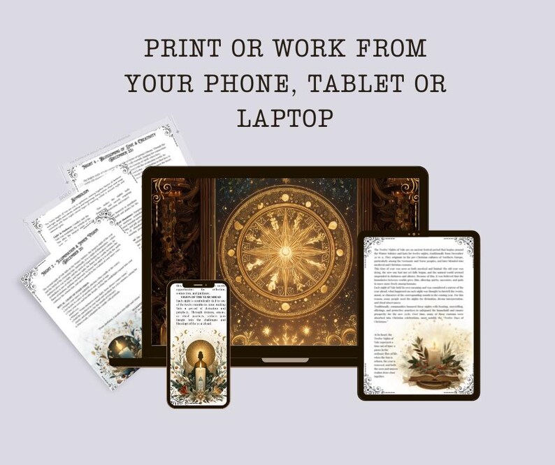 Grimoire of the Twelve Nights of Yule | Pagan Ritual Book, Witchcraft ...