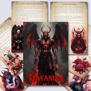 Satanism.Basics. Grimoire printable pages.