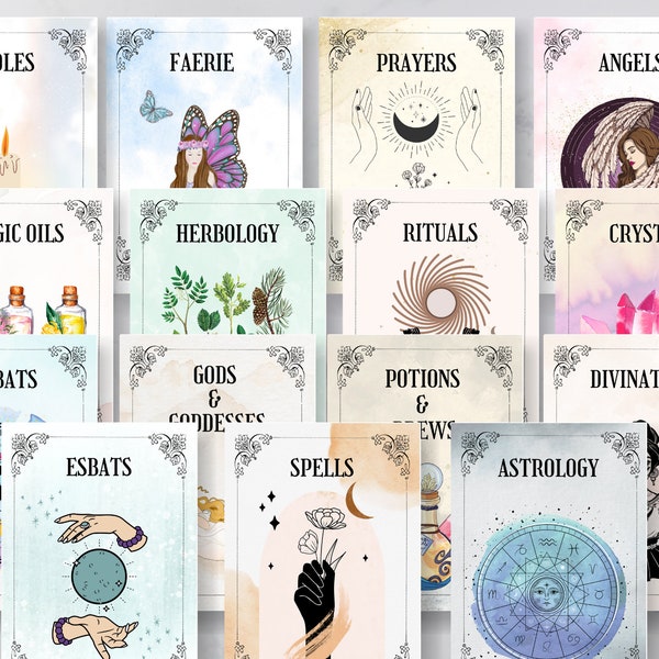 Book of Shadows Printable Dividers - Etsy