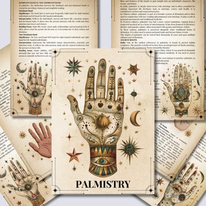 Chiromanzia. Guida di base. Bellissime pagine per il tuo Grimorio o Libro delle Ombre. Stampabile