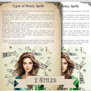 Money Spells: 10 Printable Rituals for Grimoire (PDF) - Etsy