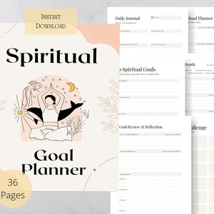 Planner spirituele doelen: sjabloon manifestatiedagboek (pdf)