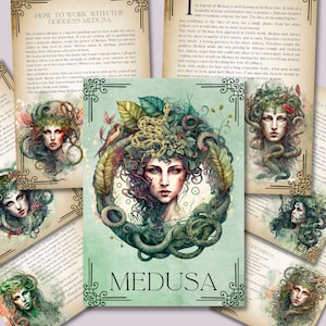 Medusa Book of Shadows Pages: Grimoire Printable (Digital Download)
