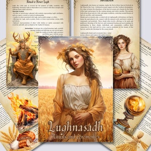 Lughnasadh. Lammas. Rituali e cerimonie. Pagine stampabili per il tuo Libro delle Ombre o Grimorio.