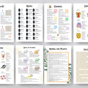 The Witches Workbook + Bonus: Magic Correspondences | Blank Grimoire ...