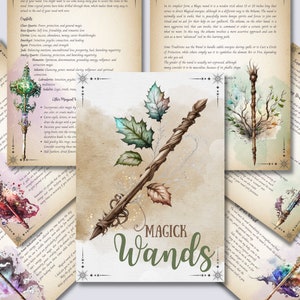 Magick Wands Book of Shadows Pages (Instant Download)