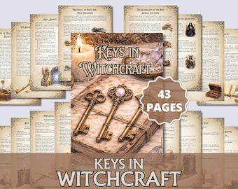 Schlüssel im Hexenwerk | Druckbare Grimoire Seiten | Magische Schlüssel, Schwellenmagie, Rituale & Symbolische Hexerei