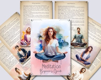 Meditation Beginner's Guide. Basics. Printable