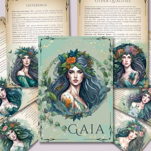 Gaia Book of Shadows Pages: Mother Earth Grimoire (Digital Download)