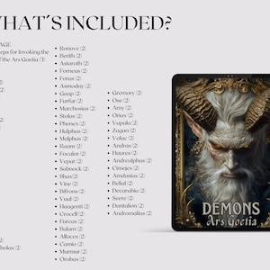 Ars Goetia Demons Compendium — Illustrated Demonology Reference | 72 ...