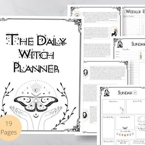 Daily Witch Planner: 7-Day Productivity Printable (PDF)