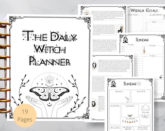 Daily Witch Planner: 7-Day Productivity Printable (PDF)