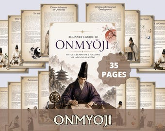 Onmyoji Beginner Guide, Onmyodo PDF, Abe no Seimei, Shikigami, Japanese Folklore, Yin Yang & Five Phases