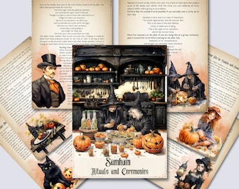 Samhain Rituals Printable | Ancestor Rituals | Samhain Ceremony Guide | Book of Shadows PDF | Wheel of the Year