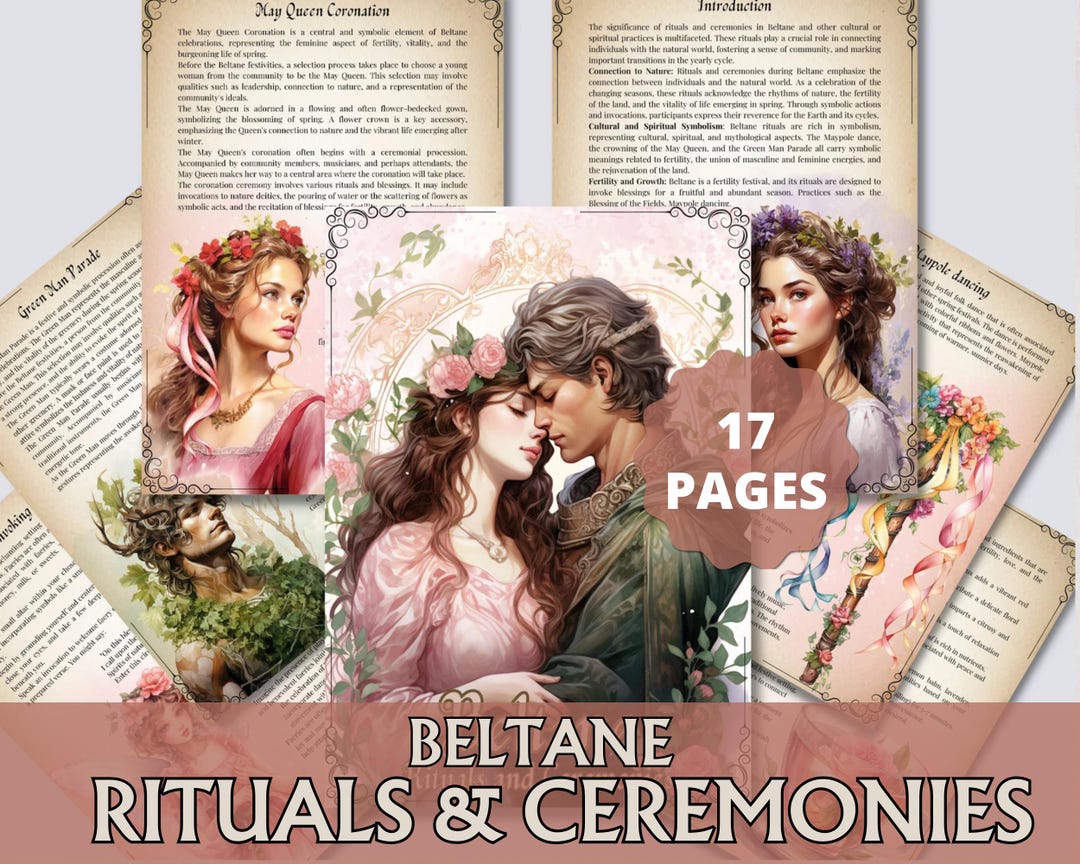 Beltane Rituals & Ceremonies Grimoire Pages | Handfasting Faeries Green ...