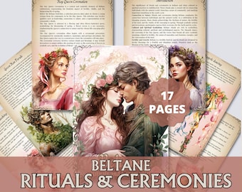 Gürtel. Rituale und Zeremonien. Druckbare Seiten für dein Grimoire oder das Buch der Schatten.