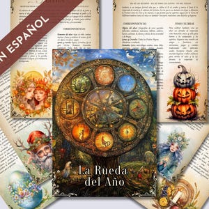Los 8 Sabbats. Celebre la Rueda del Año. Hermosas grimorios seite zum imprimir.