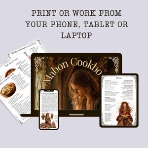 Mabon Cookbook Printable, 32-Page Kitchen Witch Autumn Equinox Recipe PDF image 6