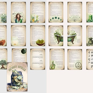 Money Spells: 10 Printable Rituals for Grimoire (PDF) - Etsy