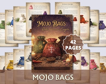 Mojo Bags Grimoire Seiten | Hoodoo Mojo Hand Rituale | Schutz, Geld, Liebe & Straßenöffnungsarbeit