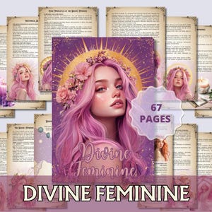 Guía y libro de ejercicios de la Divinidad Femenina (PDF): Arquetipos de la Diosa, Diario de Trabajo con la Sombra, Rituales y Magia Lunar / Sanación Espiritual Imprimible
