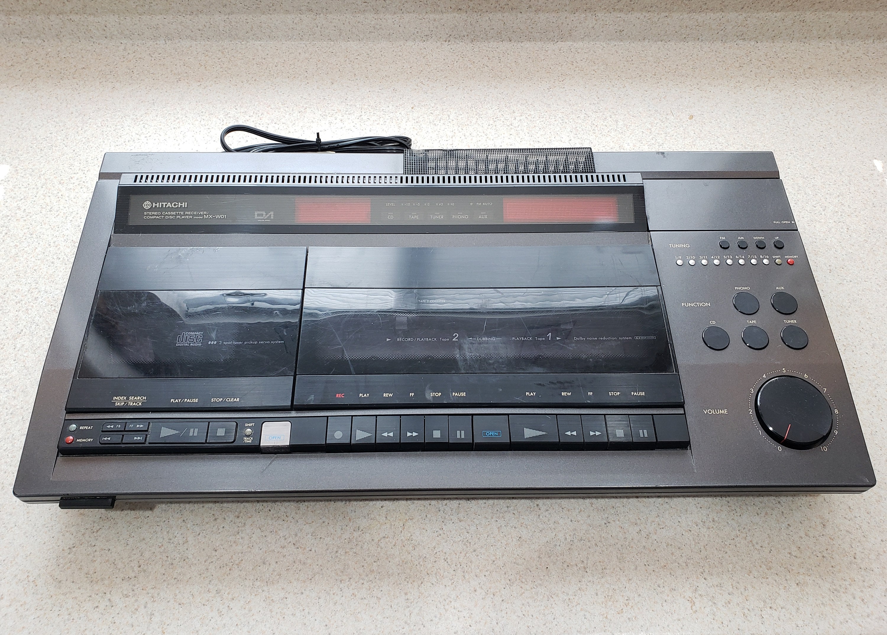 Vintage Hitachi Stereo Cassette Receptor &CD Player MXWO1 Etsy