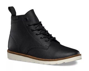 black leather vans size 5