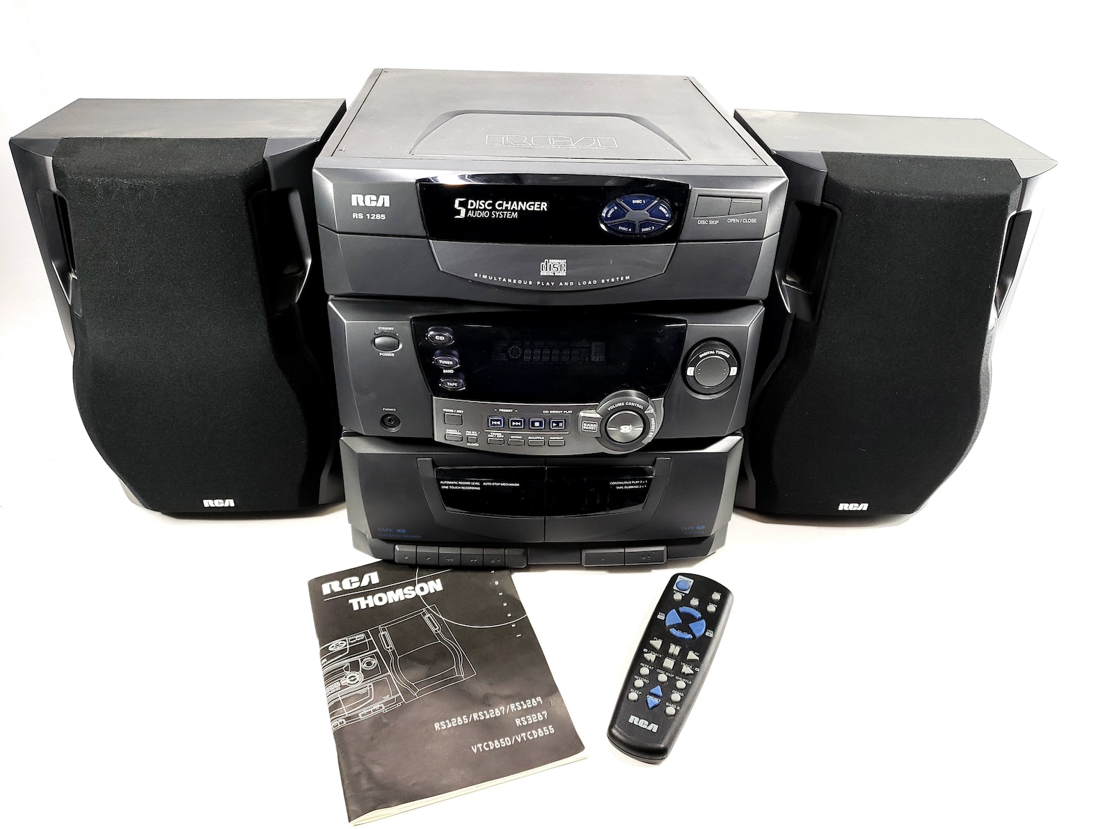 RCA Compact Stereo System Radio & Cassette Player RS1285 Etsy