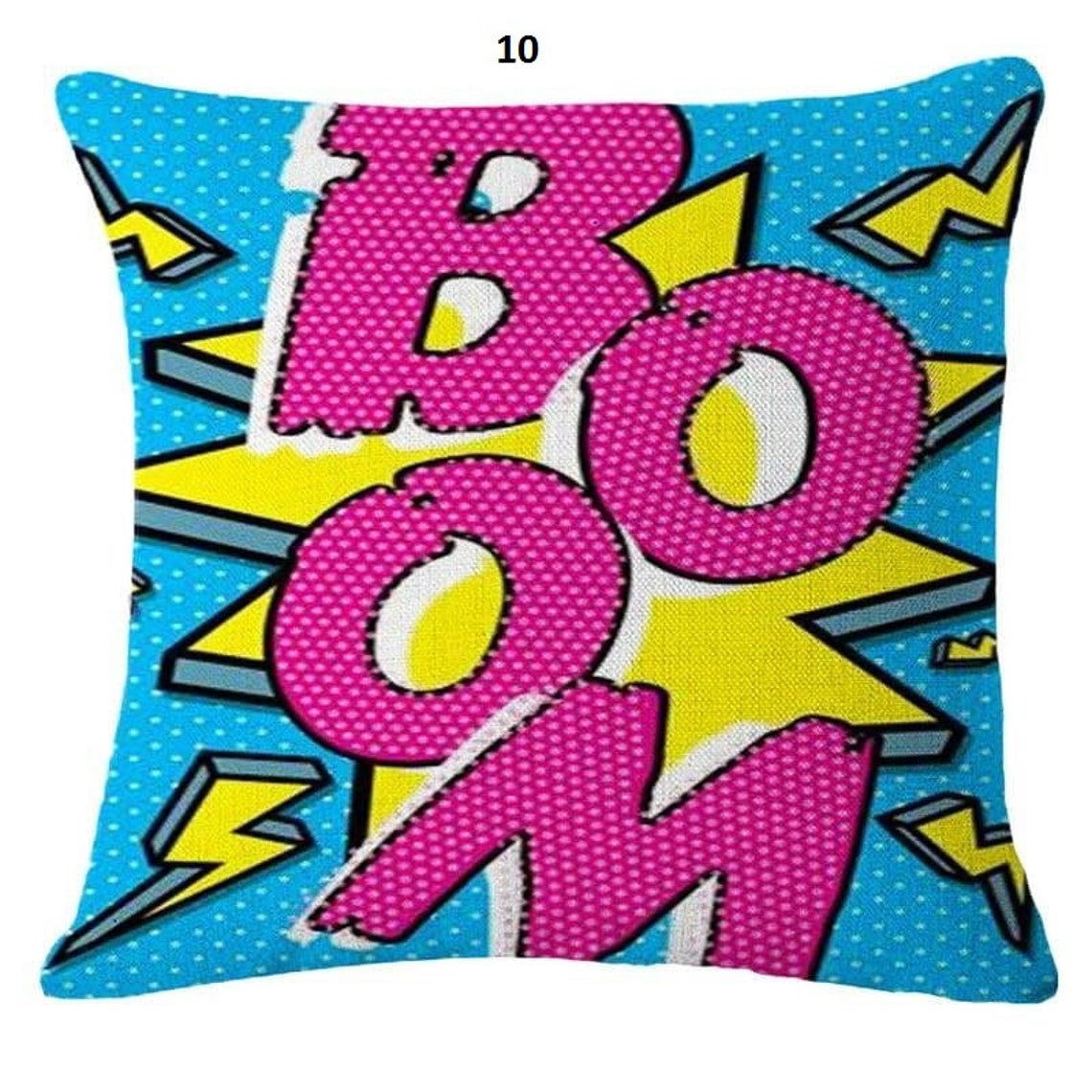 Pop Art sign pillow covers / pillow cases 45x45 cm Colorful / Etsy