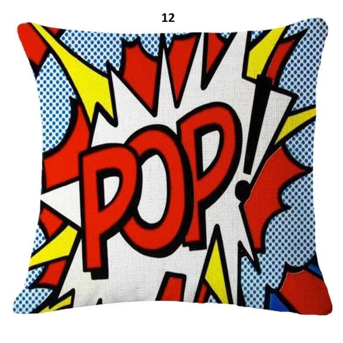 Pop Art sign pillow covers / pillow cases 45x45 cm Colorful / Etsy