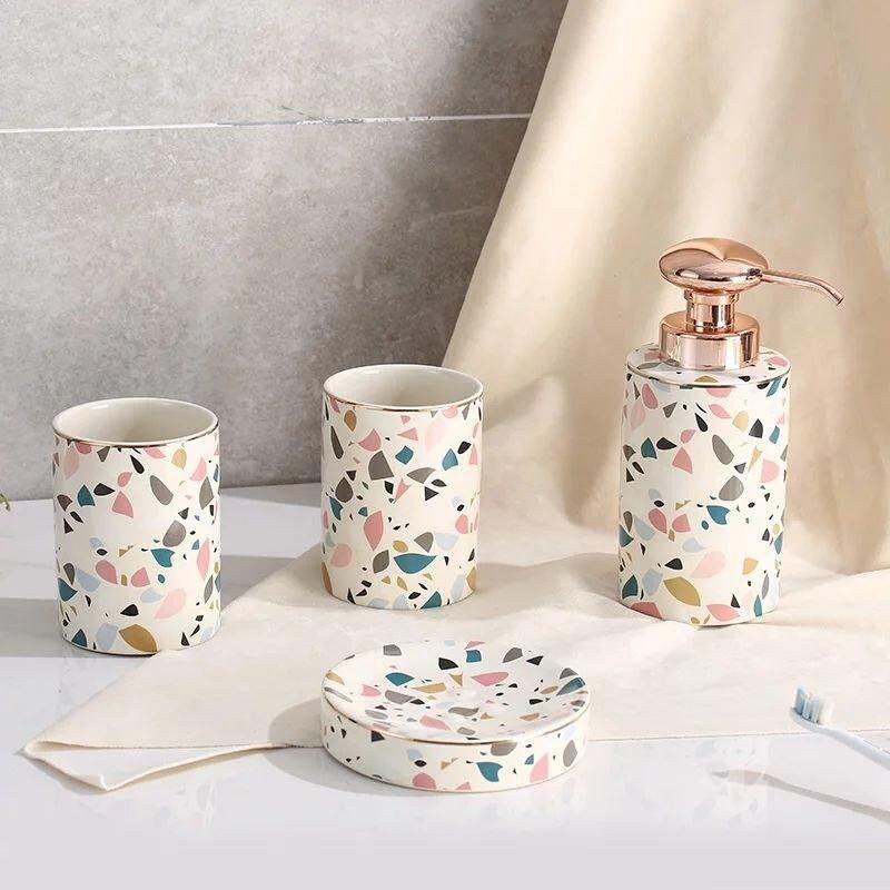 Pink And Blue Bathroom Accessories Everything Bathroom