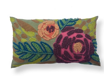 Sofa Pillow Cover Decorative Home gift Housewarming Gifts Handmade 100/% Cotton Cushion Cover 14X20 HandTufted Pillow Cover Throw