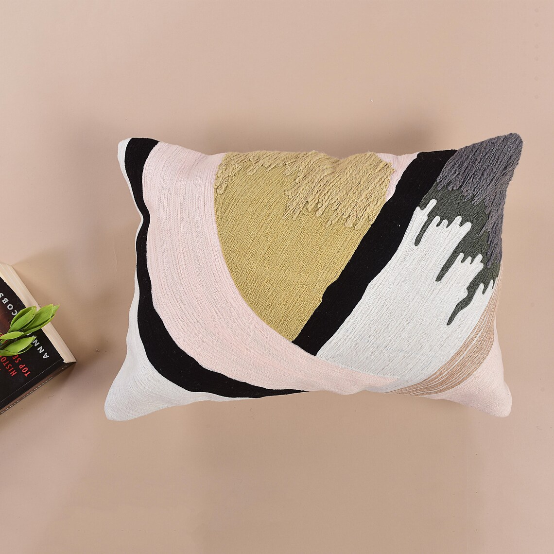 Boho Cushion Cover 14x20 Lumbar Pillow Cover 100 Cotton Etsy