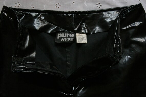 Black PVC Flares