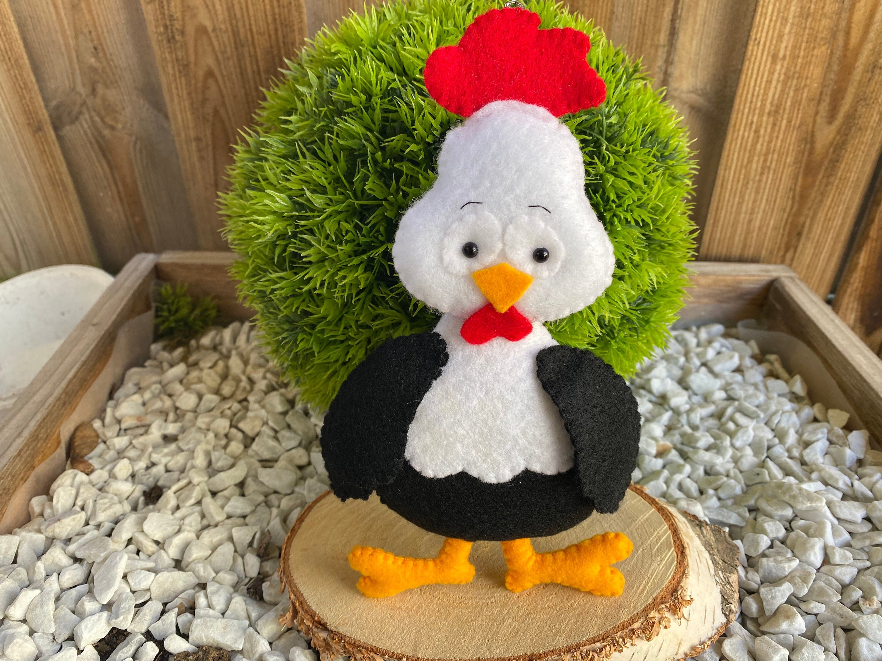 Poule de Pâques, Joyeuses Pâques , Décoration Feutrine, Déco Animaux Pâque, Cadeau Pâque