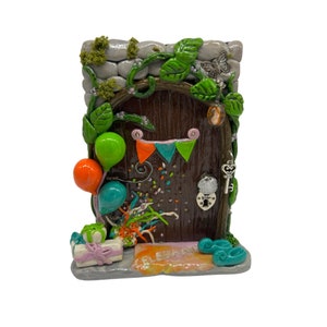 Party Fairy Door, OOAK, Handmade from Australia, Fairy decorations for the garden